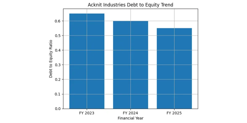 Debt Position of Acknit Industries Ltd 
